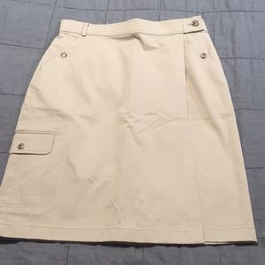 Euc escada sport tan cargo cotton skirt 40